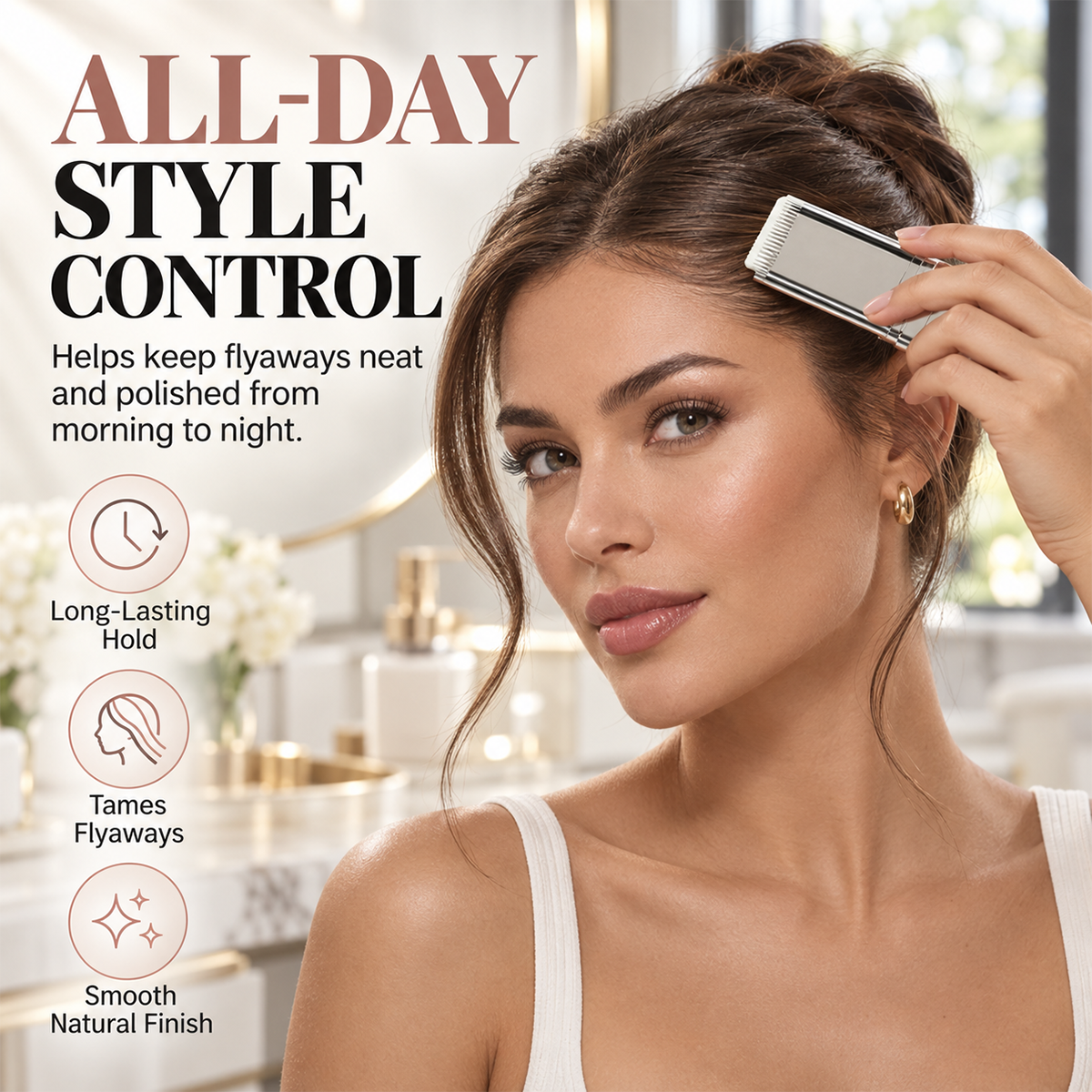 🥳2026 HOT SALE⏳✨Portable Hair Finishing Stick with Comb