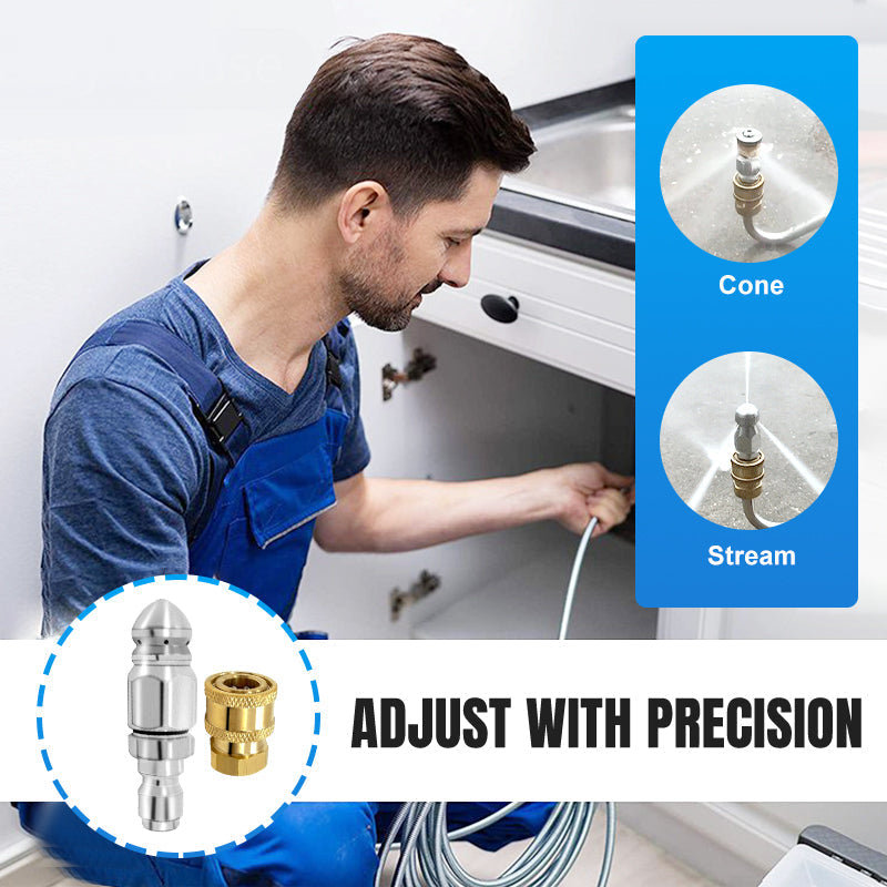Powerful Pipe Cleaning and Unclogging Nozzle