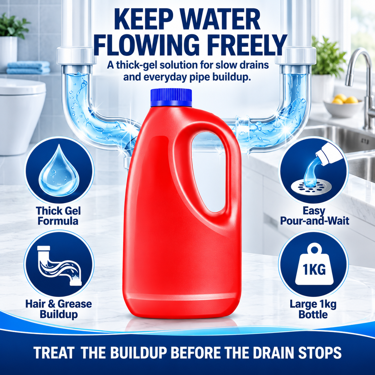 🧼🚿Drain Clog Remover and Cleaner 💶 Fast & Effective Against Blockages✨