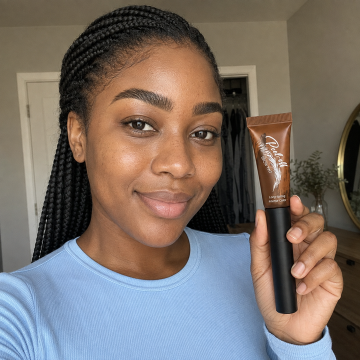 Brow tint finish