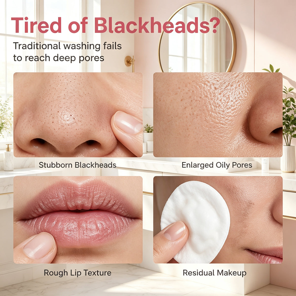 Deep Pore Cleansing Silicone Facial Brush – Gentle Exfoliation & Deep Cleaning