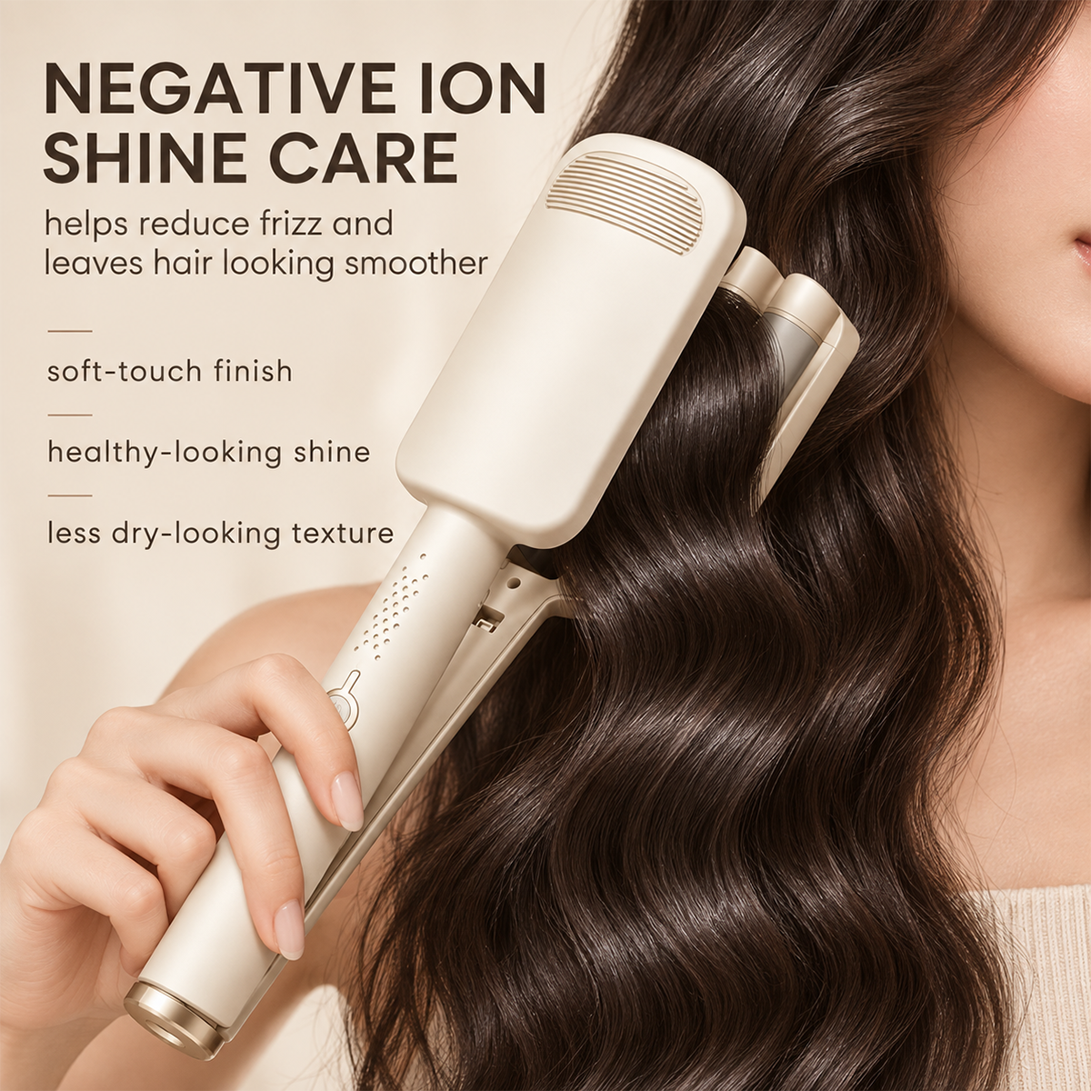 💇 ♀️✨ 32mm Wavy Hair Curler – Create Soft, Natural Waves at Home 🌸💕