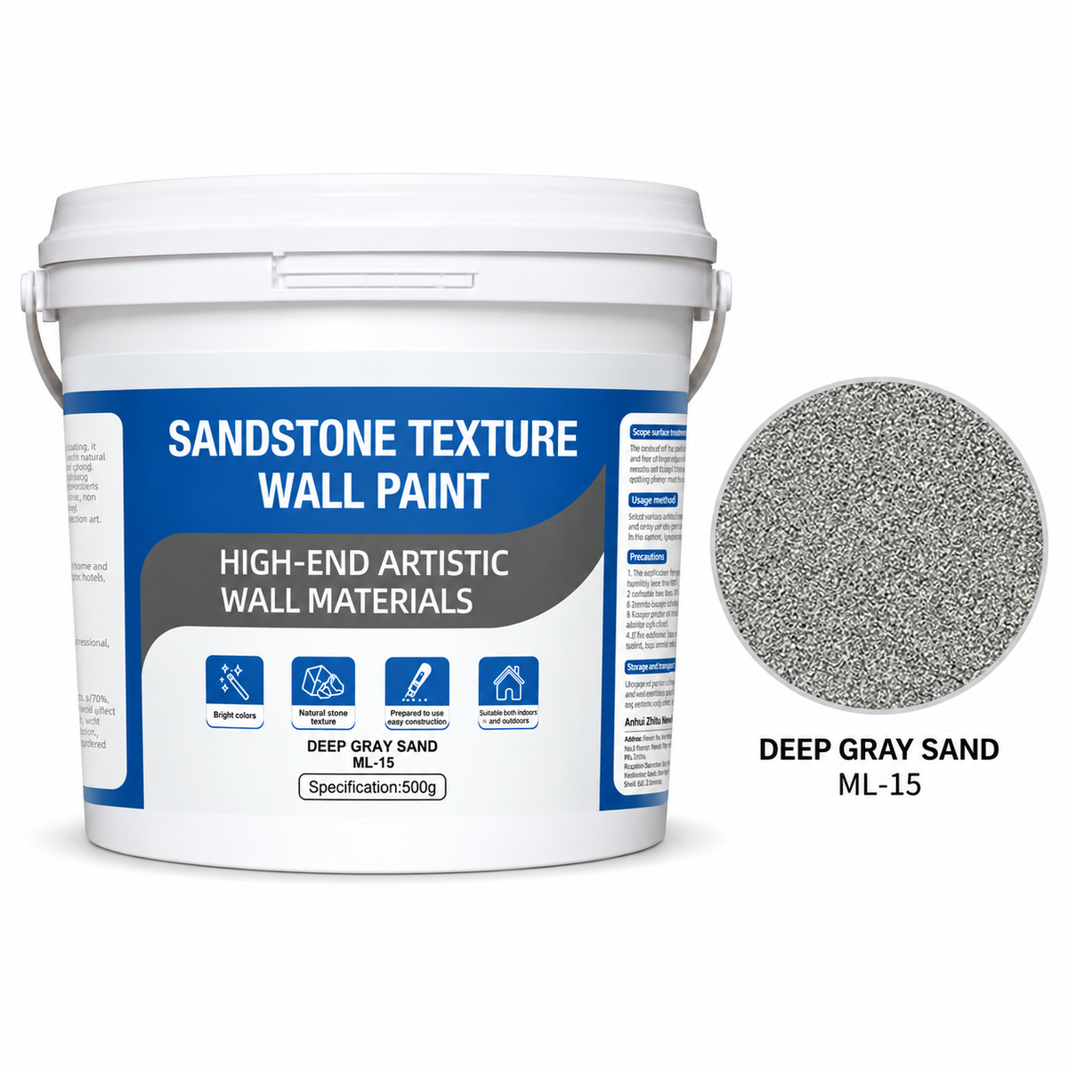 Marble Effect Textured Coating for Interior and Exterior Walls and Floors