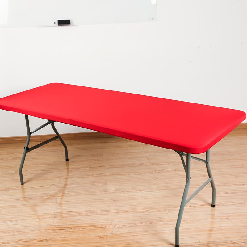 🌸✨Pack Stretch Fabric Table Top Cap Cover, fits 4ft/6ft/8ft Tables