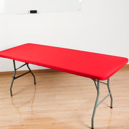 🌸✨Pack Stretch Fabric Table Top Cap Cover, fits 4ft/6ft/8ft Tables
