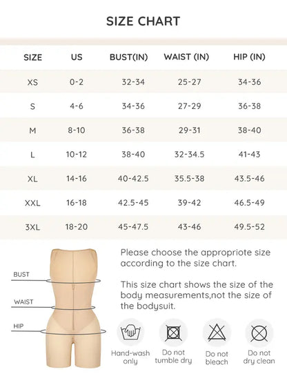Fajas Colombianas Shapewear Postpartum Body Shaper Butt Lifter Bodysuit