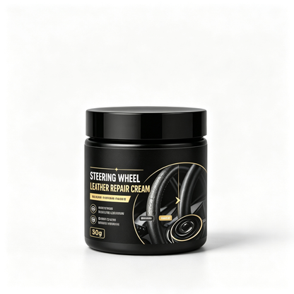 🚗 Leather Steering Wheel Care Cream – Matte Finish, Non-Greasy & Restores Worn Leather