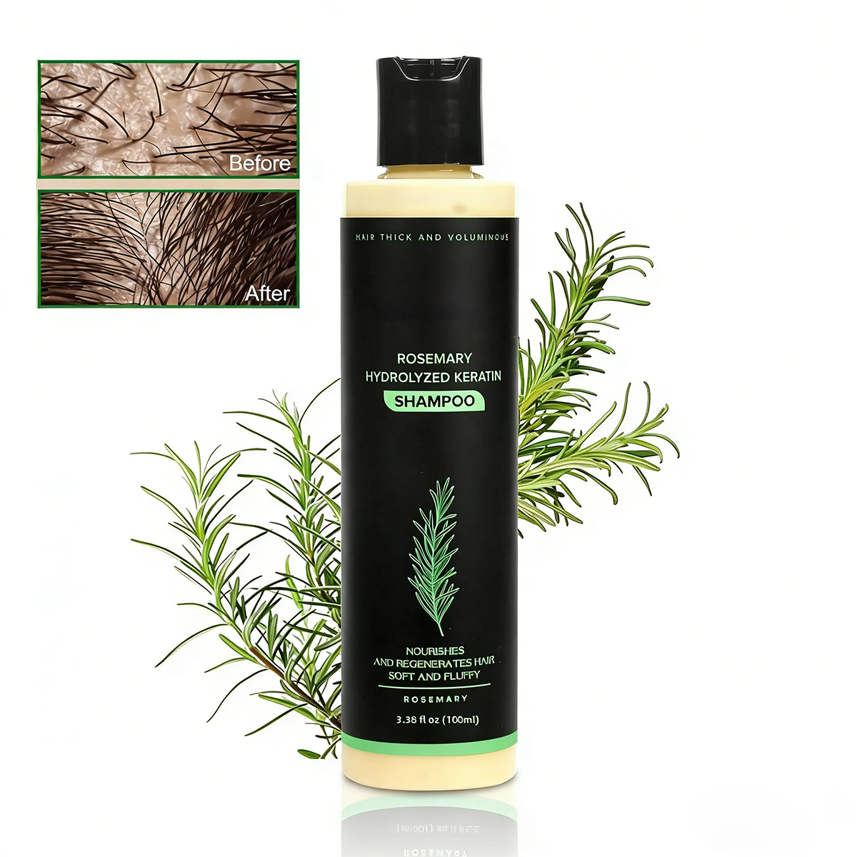 🌱 Organic Rosemary Hair Growth Shampoo