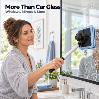 🎁Dual Magnetic Car Windshield Cleaner | Streak-Free Auto Glass Cleaning Kit