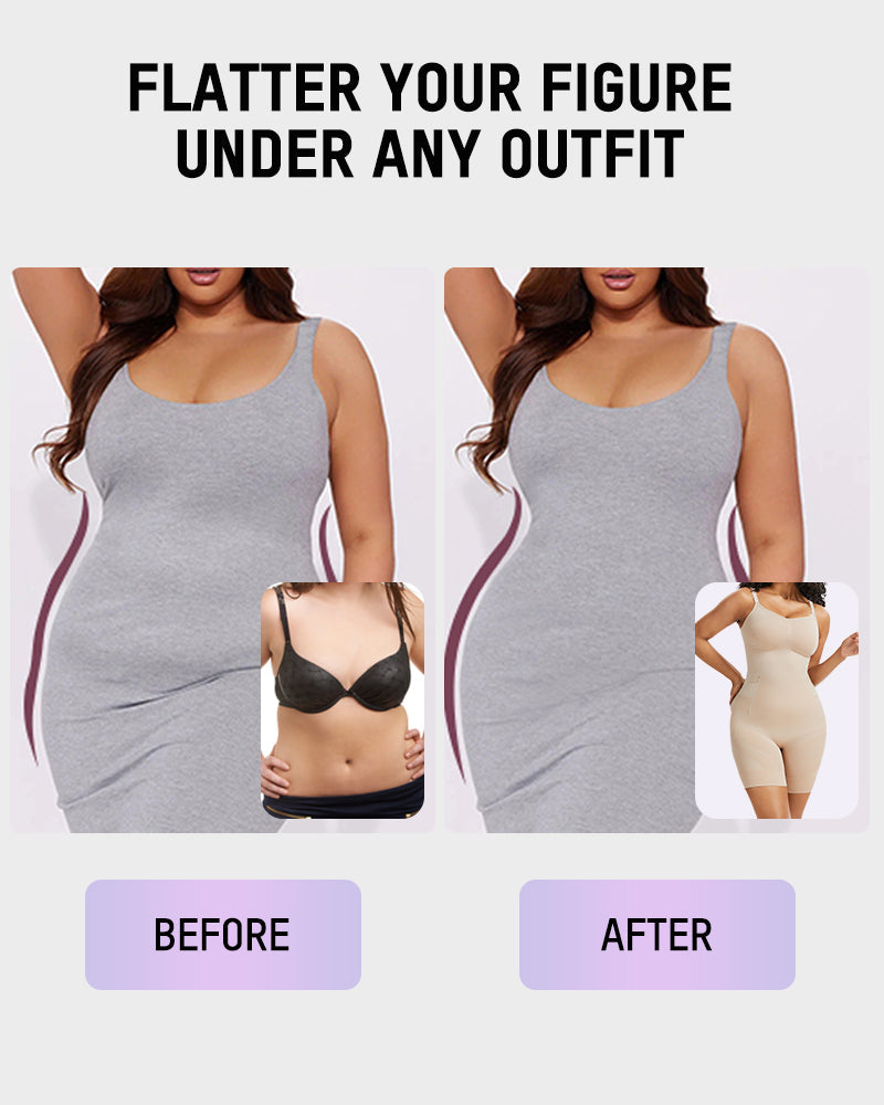 All-in-One Sculpting Bodysuit with Easy-Off Design