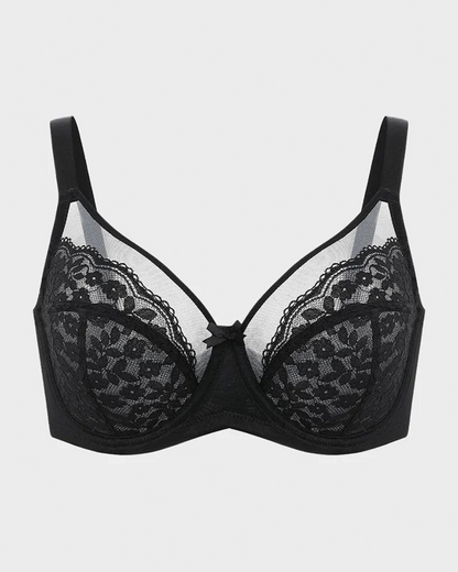 Floral Lace Minimizer Comfort Bra