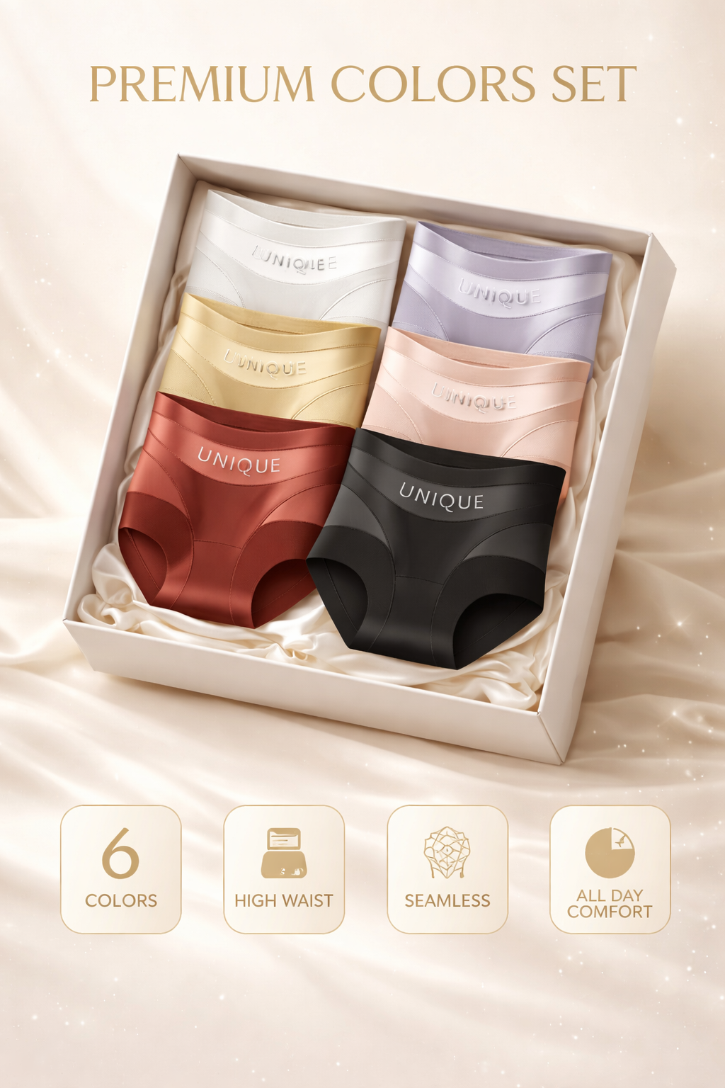 New Women’s High-Waisted Tummy Control Seamless Bodyshorts