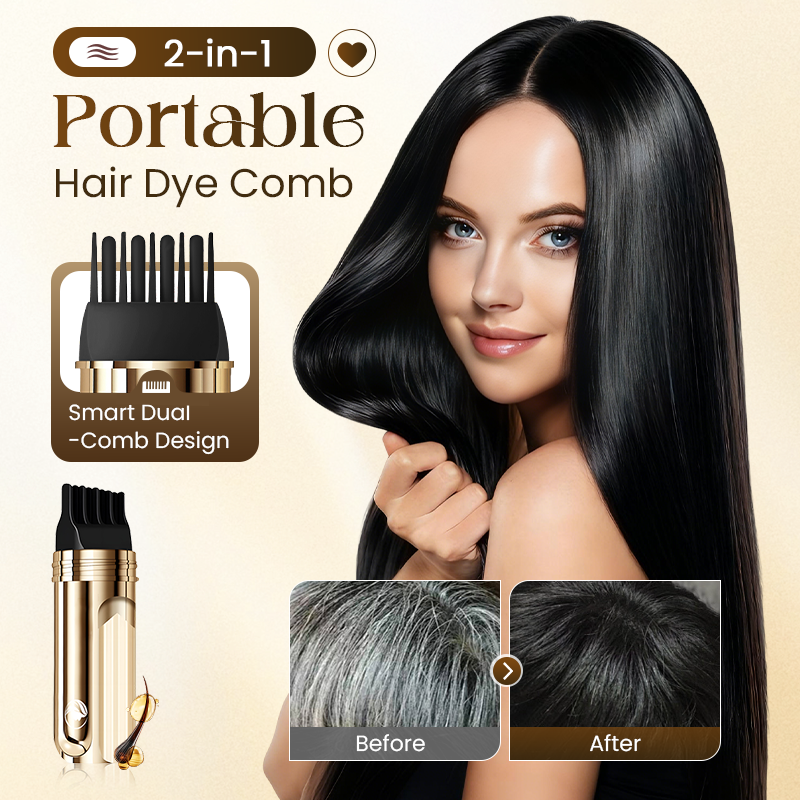 🌸 2-In-1 Hair Dye Comb | Easy At-Home Hair Touch-Up Tool With Built-In Comb