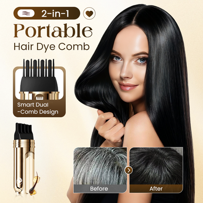 🌸 2-In-1 Hair Dye Comb | Easy At-Home Hair Touch-Up Tool With Built-In Comb