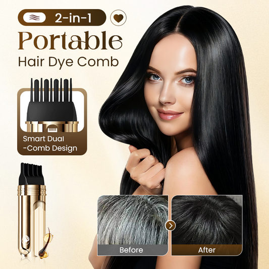 🌸 2-In-1 Hair Dye Comb | Easy At-Home Hair Touch-Up Tool With Built-In Comb