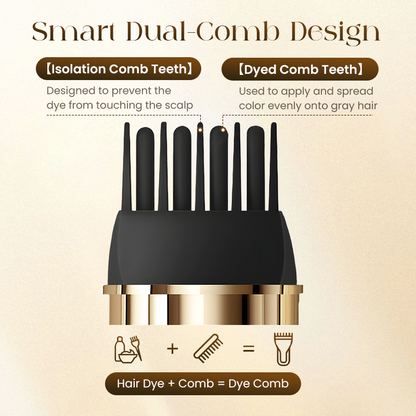 🌸 2-In-1 Hair Dye Comb | Easy At-Home Hair Touch-Up Tool With Built-In Comb