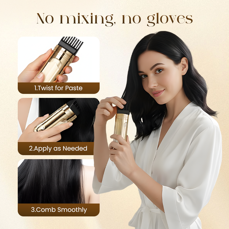 🌸 2-In-1 Hair Dye Comb | Easy At-Home Hair Touch-Up Tool With Built-In Comb