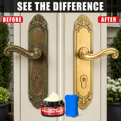 🎺🛡️Copper & Brass Polish Paste – Restore Tarnished Metals to a Brilliant Shine