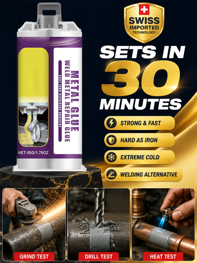 Heavy-Duty Metal Repair Adhesive – No-Weld Bonding, Steel-Like Strength & Heat Resistance