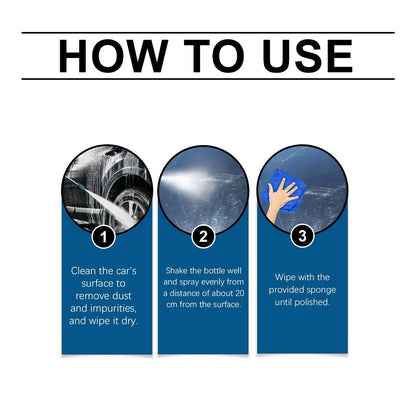 🚗 Car Nano Quick-Coat Spray – Restores Shine & Adds Protective Coating