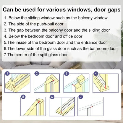 🔥 16.4Ft Self-Adhesive Weather Seal – Block Drafts, Dust & Moisture Around Doors & Windows