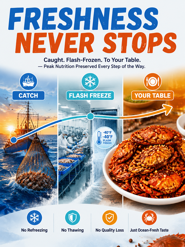 🦀 Spicy Crispy Baby Crabs – Ready-to-Eat Deep-Sea Crab Snack