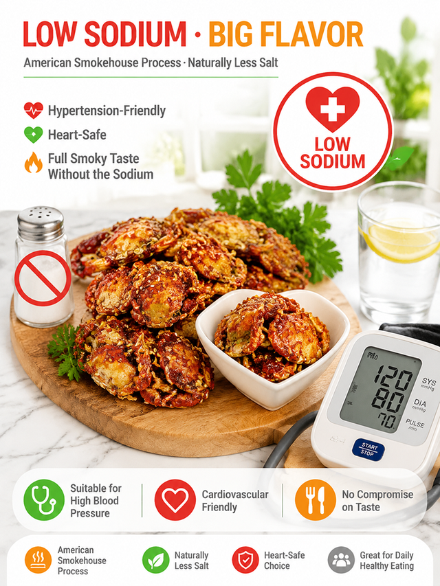 🦀 Spicy Crispy Baby Crabs – Ready-to-Eat Deep-Sea Crab Snack