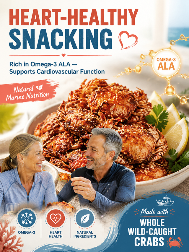 🦀 Spicy Crispy Baby Crabs – Ready-to-Eat Deep-Sea Crab Snack