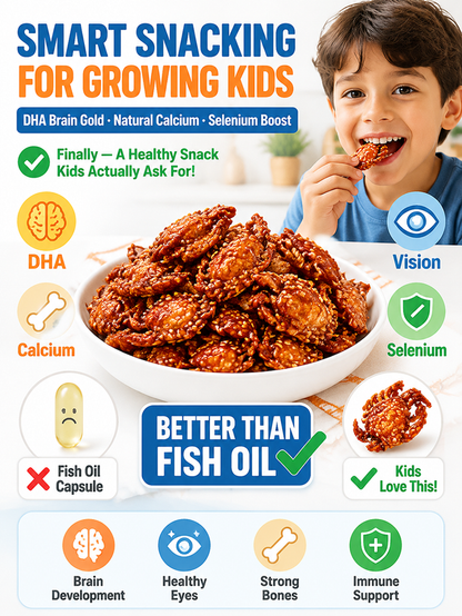 🦀 Spicy Crispy Baby Crabs – Ready-to-Eat Deep-Sea Crab Snack