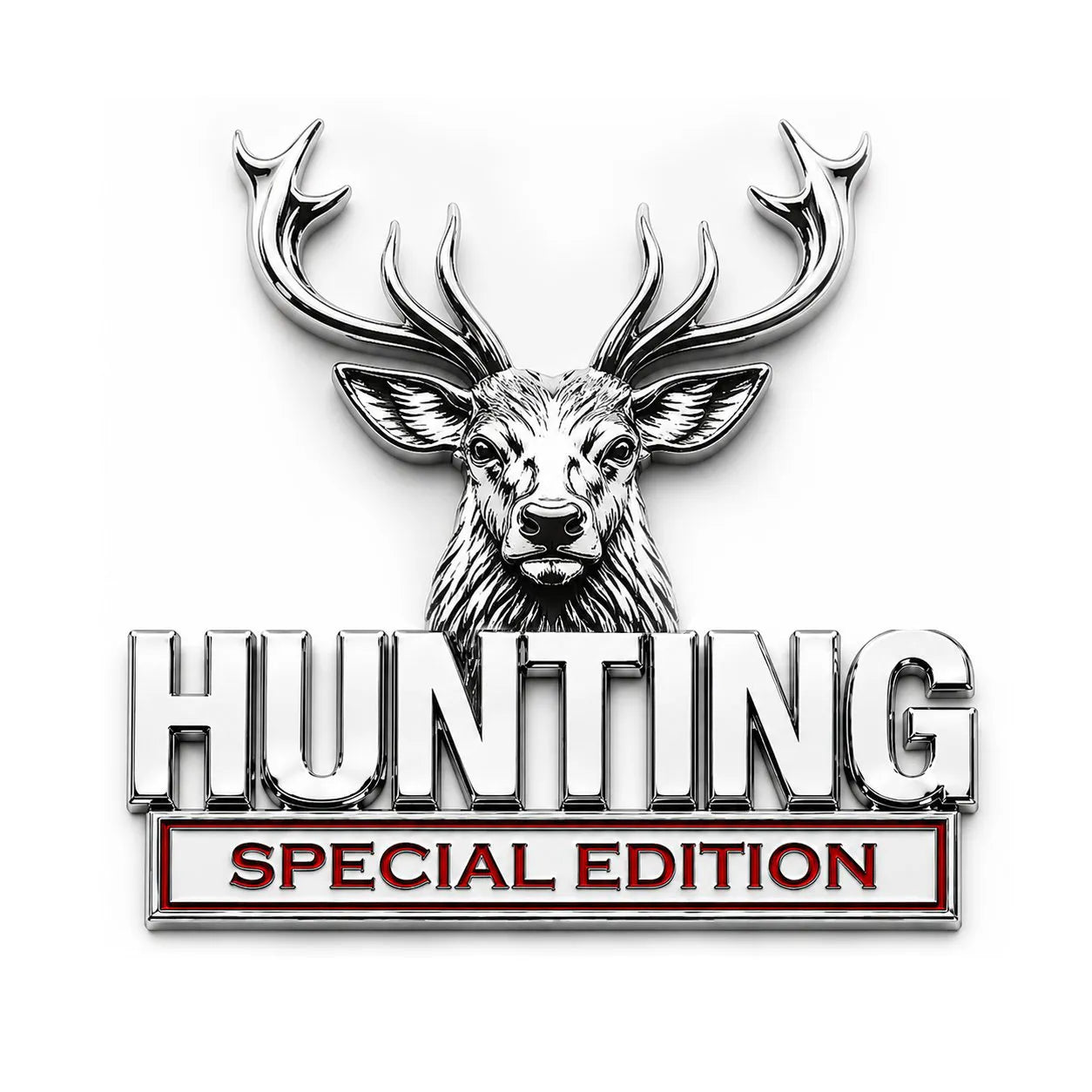 🦌 Hunting Special Edition 3D Chrome Metal Car Emblem