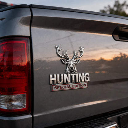 🦌 Hunting Special Edition 3D Chrome Metal Car Emblem