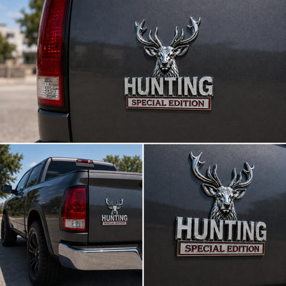 🦌 Hunting Special Edition 3D Chrome Metal Car Emblem