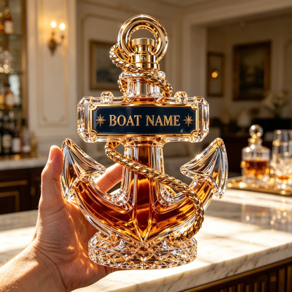 Custom Boat Name Whiskey Bottle