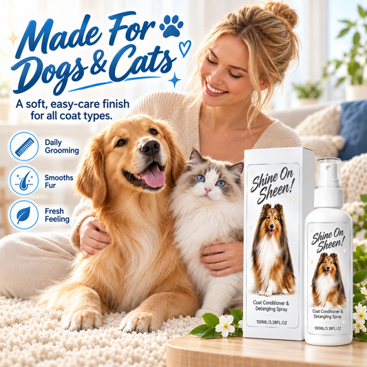 🥳HOT SALE🥳💞🐾 Pet Coat Conditioner & Detangling Spray – Knot Release, Softness & Shine