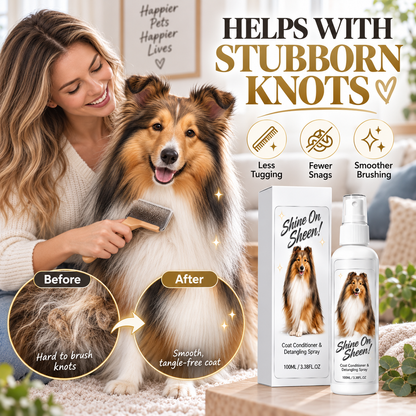 🥳HOT SALE🥳💞🐾 Pet Coat Conditioner & Detangling Spray – Knot Release, Softness & Shine