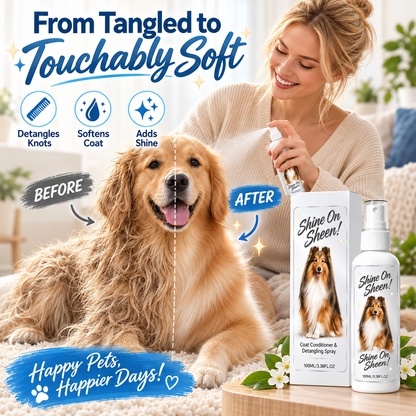 🥳HOT SALE🥳💞🐾 Pet Coat Conditioner & Detangling Spray – Knot Release, Softness & Shine