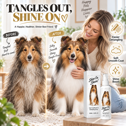 🥳HOT SALE🥳💞🐾 Pet Coat Conditioner & Detangling Spray – Knot Release, Softness & Shine