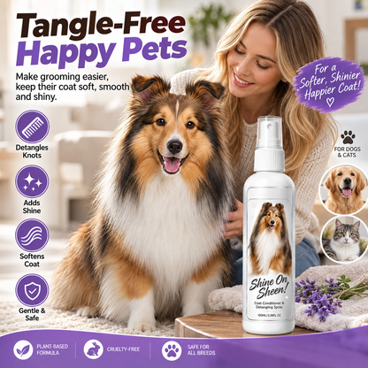 🥳HOT SALE🥳💞🐾 Pet Coat Conditioner & Detangling Spray – Knot Release, Softness & Shine