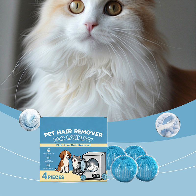 ⏳Time-Limited Special🐾 Reusable Pet Hair Remover Laundry Balls – Remove Fur from Clothes in the Wash