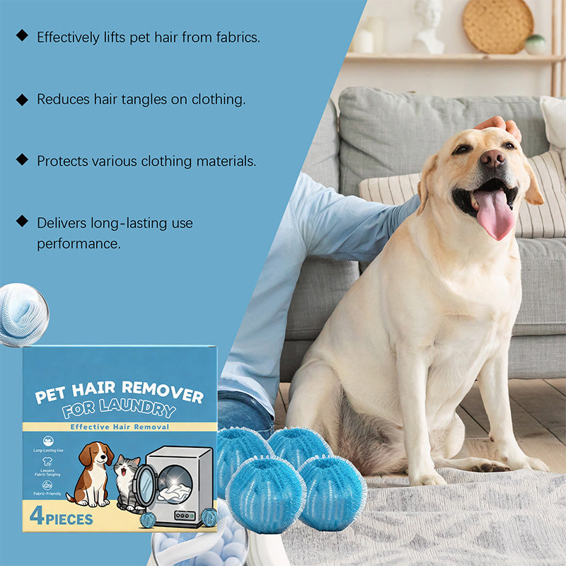 ⏳Time-Limited Special🐾 Reusable Pet Hair Remover Laundry Balls – Remove Fur from Clothes in the Wash