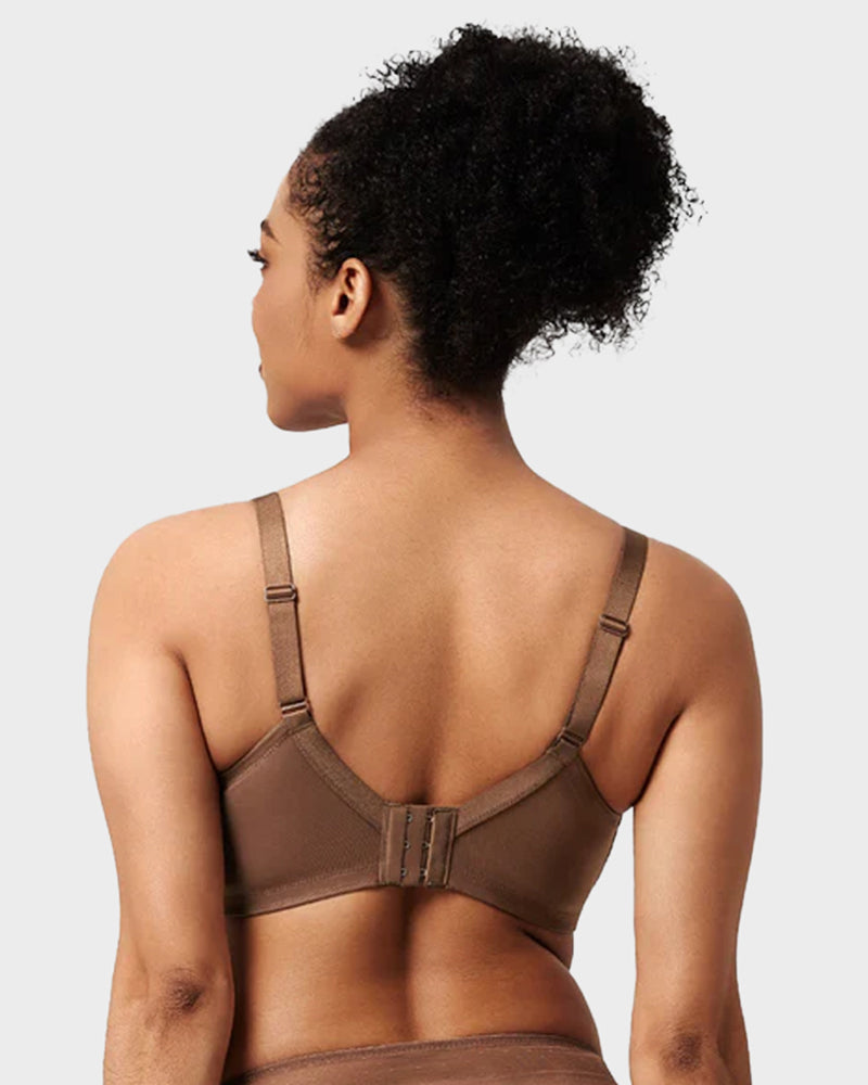 Full Coverage Lace Minimizer Bra - Petal
