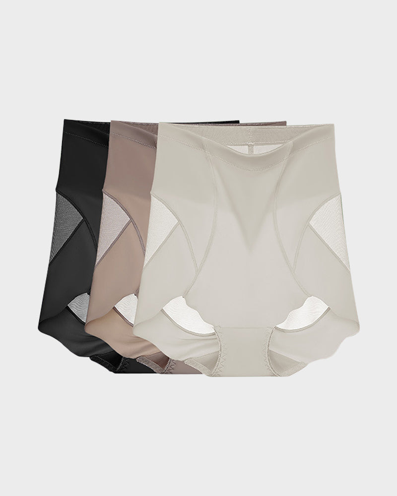 High-Waist Invisible Mesh Strong Shaping Panties