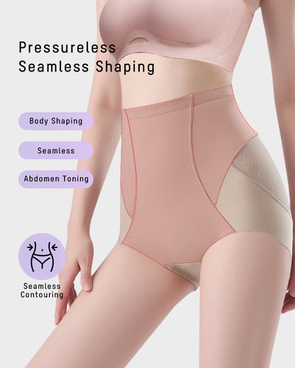 High-Waist Invisible Mesh Strong Shaping Panties