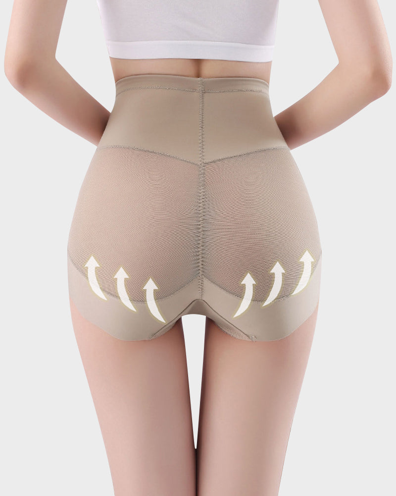 High-Waist Invisible Mesh Strong Shaping Panties