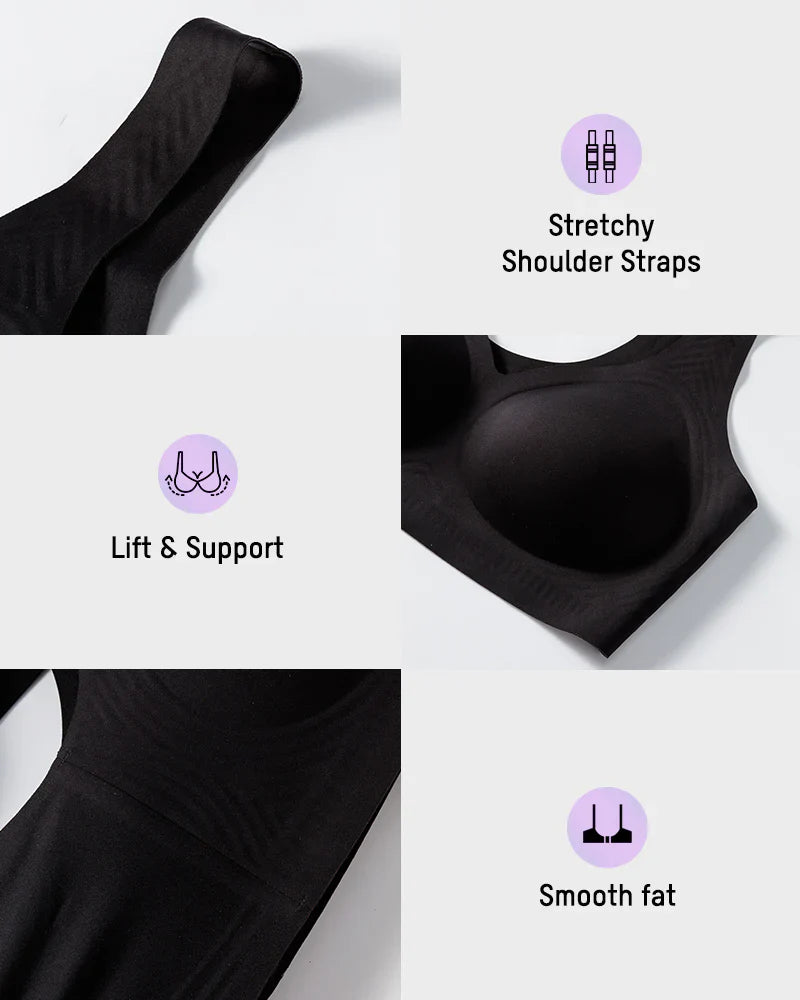 Lifting Wire-Free Antibacterial Jelly Bra
