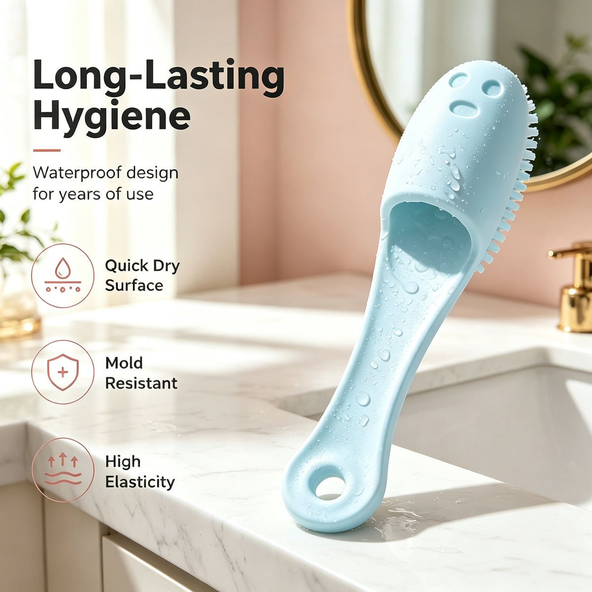 Deep Pore Cleansing Silicone Facial Brush – Gentle Exfoliation & Deep Cleaning