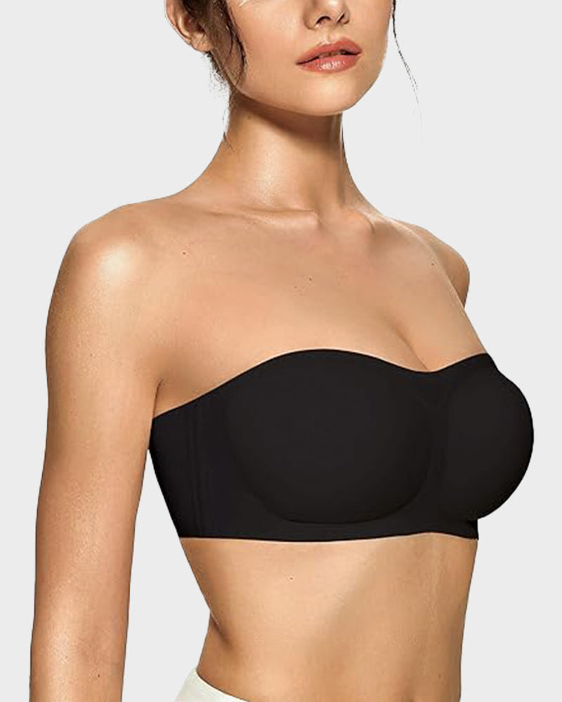 Women's Strapless Wireless Padded Bandeau Bra