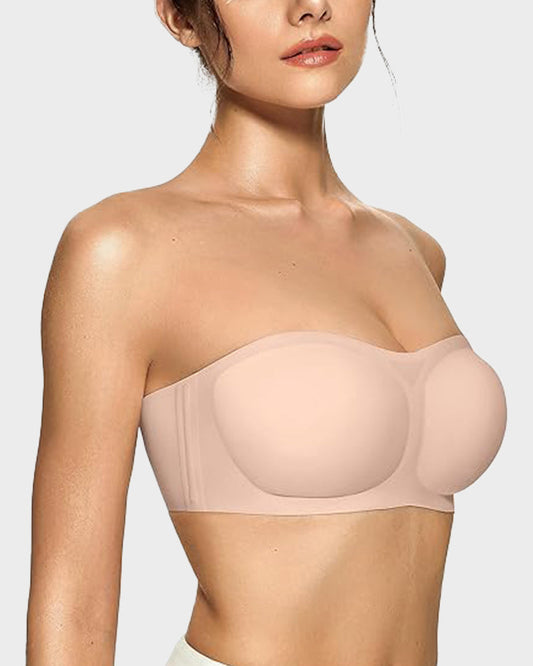 Women's Strapless Wireless Padded Bandeau Bra