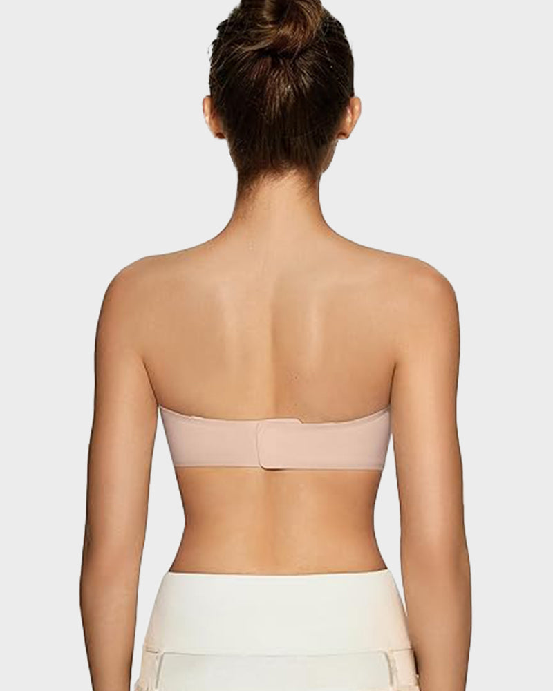 Women's Strapless Wireless Padded Bandeau Bra