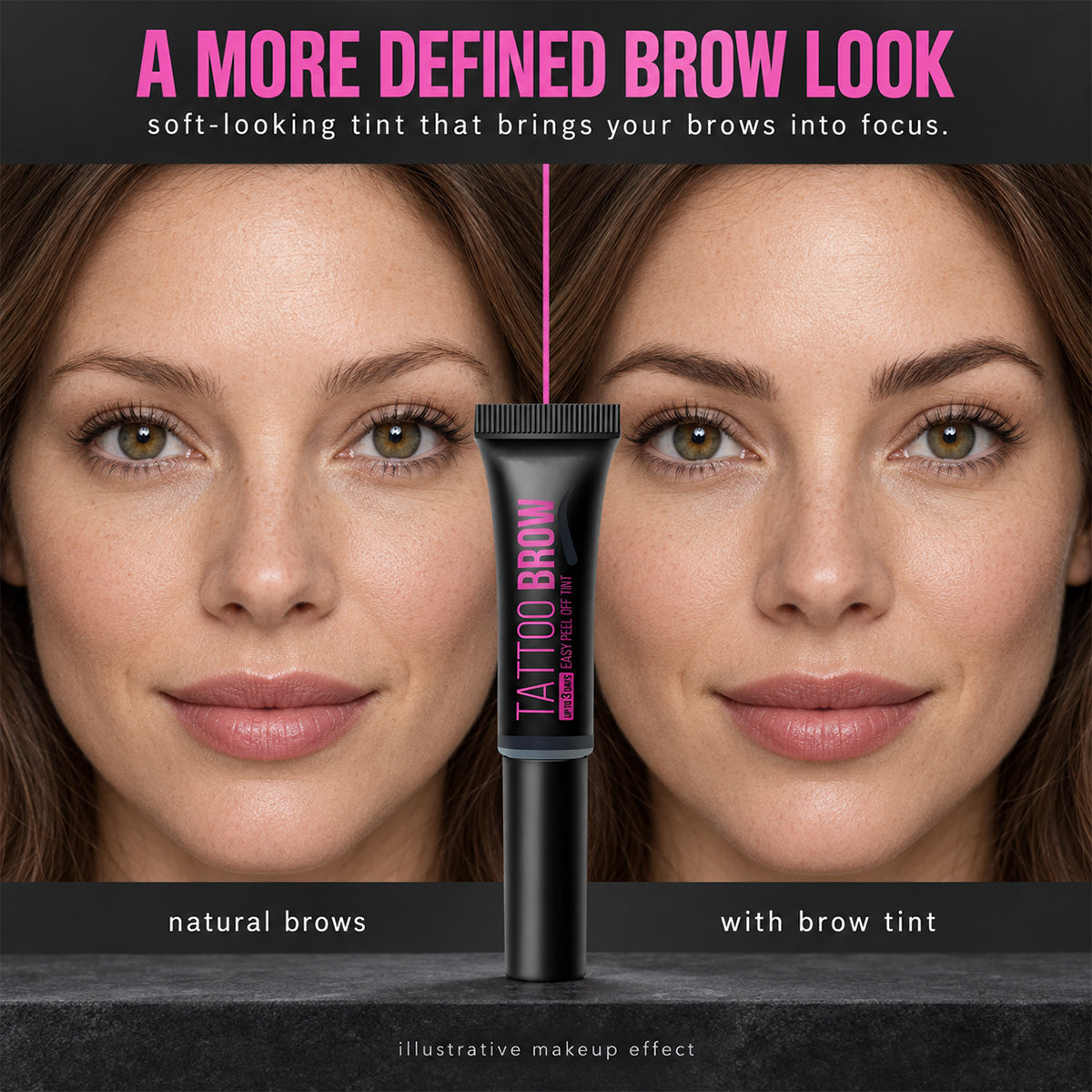 Waterproof Peel-Off Eyebrow Tint Gel – Long-Lasting Natural-Looking Brow Color